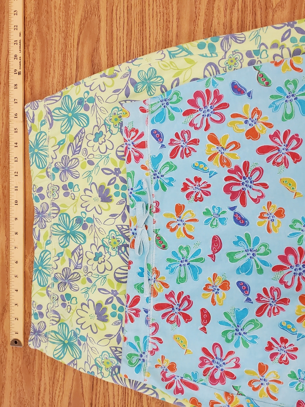 Fresh Produce Light Blue Floral and Line Green Multicolor Ruffle Skirts - Picture 5 of 13
